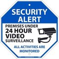 Nmc Security Alert 24 Hr Video Monitor Sign, M976R M976R